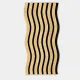 Panel Acústico Decorativo - Modelo Ondas ACU-1 - Acabado Madera