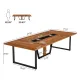 Mesa de Conferencias para 10 Personas – Madera con Estructura de Metal