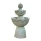 Fuente de agua Zen de 3 niveles para jardín exterior