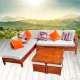 Mueble seccional para terraza en ratán sintético - IMCESA