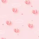 Papel Tapiz Infantil COD. 88436-1 – Diseño Corazones y Nubes Rosadas – Rollo de 15 m²