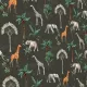 Papel Tapiz Infantil COD. 5131-2 – Diseño Safari Tropical Oscuro – Rollo de 15 m²