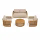 Juego de sofá de exterior Villa Rope Teak Wood 