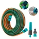 Manguera para hidrolavadora, conectores prémium, 10m REFORZADA 3 CAPAS Verde