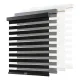 Cortinas Roller AOSKY Tipo Cebra Doble Capa – Negras
