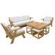 Set de terraza para 9 Personas con Mesa y Banquetas Movenda - IMCESA