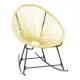 Silla Acapulco de Ratán Sintético Beige con Estructura de Acero