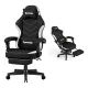 Silla Gamer Ergonómica con Reposapiés para Oficina