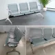 Silla de Recepción – Reposabrazos y Respaldo de Metal, Resistente y Cómoda