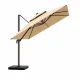 Sombrilla rectangular grande para patio con rotación 360°