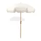 Sombrilla de patio grande con flecos y protección UV