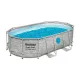 Piscina Estructural Ovalada Bestway Power Steel Swim 7250L 427x250x100cm Marrón