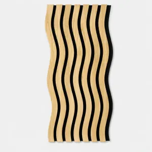 Panel Ac&uacute;stico Decorativo - Modelo Ondas ACU-1 - Acabado Madera