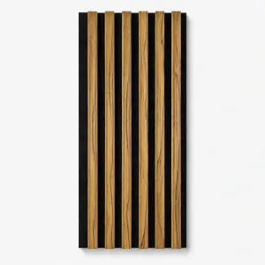 Panel Ac&uacute;stico Decorativo - Modelo Lineal ACU-2 - Acabado Madera