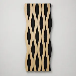Panel Ac&uacute;stico Decorativo - Modelo Trama ACU-3 - Acabado Madera
