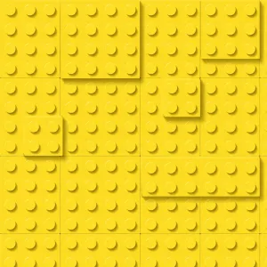 Papel Tapiz Infantil – Diseño Bloques de Construcción Lego 3D – Rollo de 15 m²