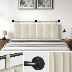 Cabecera de cama tamaño Queen para montar en la pared  