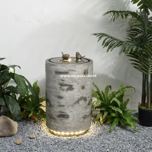 Fuente decorativa pájaros para interior y exterior