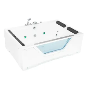 Jacuzzi hidroplis rectangular selene blanco medida 120 x 170 