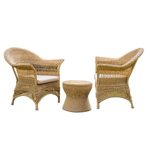Butacas de Ratán para Terraza con Mesa de Centro Cooler