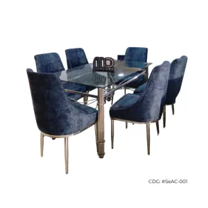 Comedor de 6 sillas habana con mesa de vidrio