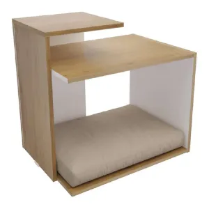 Mesa Lateral con Asiento para Mascota Melamina