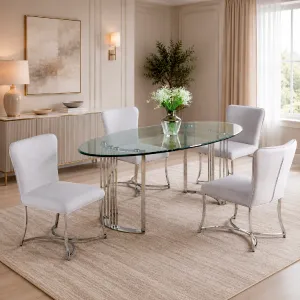 Juego de comedor de 4 sillas - Modelo ALMA