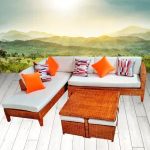 Mueble seccional para terraza en ratán sintético - IMCESA
