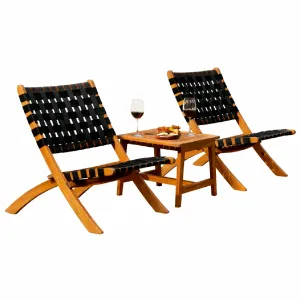 Juego bistró de patio plegable y reclinable 3 piezas IDZO