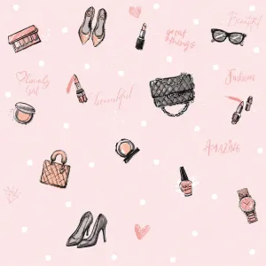 Papel Tapiz Dream World COD. 5167-2 – Diseño Fashion Rosado – Rollo de 15 m²