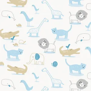 Papel Tapiz Dream World COD. 5187-1 – Diseño Animales Safari – Rollo de 15 m²