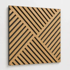 Panel Acústico Decorativo - Modelo PAC-2 - Acabado Madera 