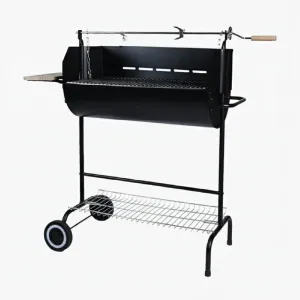 Parrilla al Carbón Orange Modelo HFYH004B Negro con Rostizador 39x104x92cm