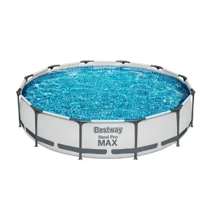 Piscina Estructural Circular Bestway Steel Pro Max 6473L 366x366x76cm Gris