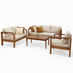 Juego de Sillones (madera) - Set Nuba