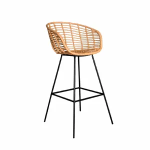 Silla Alta de Bar Lincon Marrón Claro 75 cm  