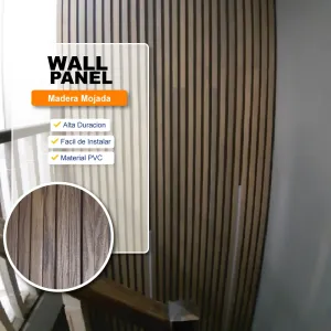 Wall Panel de Madera Mojada PVC