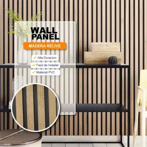 Wall Panel K01 Madera PVC Decorativo para Interiores 