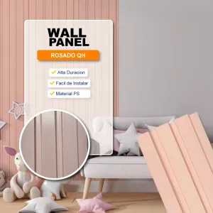 Wall Panel rosado Relieve QG1