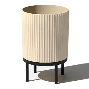 Maceta redonda Veradek Demi con soporte