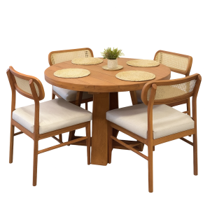 Juego de Comedor Redondo  Modelo Roma