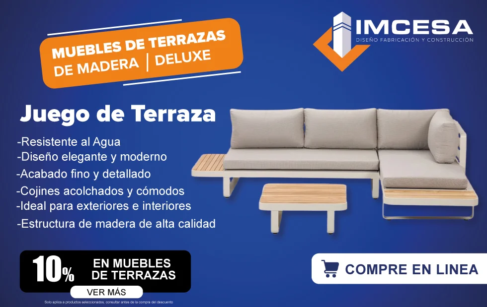 Muebles de terraza en madera