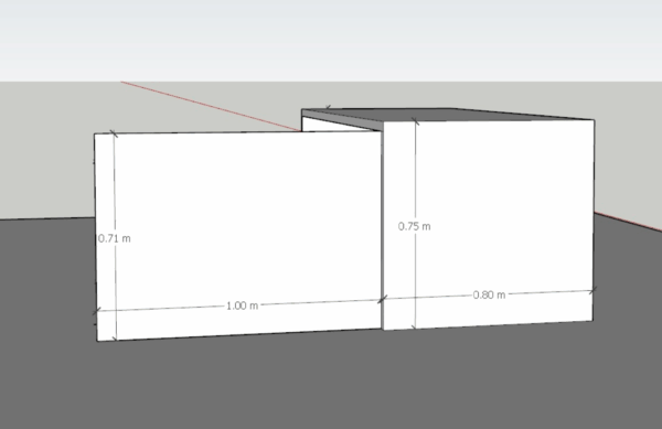 Escritorio Gerencial KERIAM. Melamina de 36mm. Medidas Credenza 180 largo x 65 cm de alto - Imagen 5