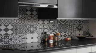 papel tapiz cocina formas negras papel tapiz cocina formas negras