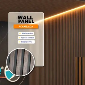 wall panel acanalada pvc